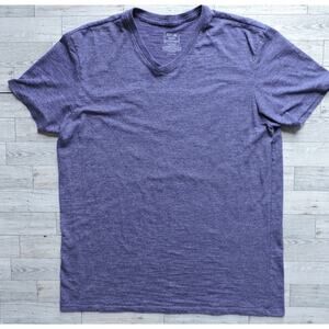 APT. 9 Men's Light Heathered Purple V-Neck Short Sleeve Shirt Size Medium